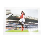 Signed Mame Diouf 5x7 colour photograph, Stoke City