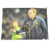 Signed Harry Rednapp A4 colour photograph, Tottenham
