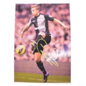 Signed Lewis Holtby A4 colour photograph, Tottenham Hotspur
