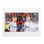 Signed Harry Wilson and Mason Mount 5x7 colour photograph, Derby County