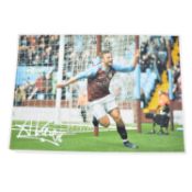 Signed Andreas Weimann A4 coloured photograph, Aston Villa