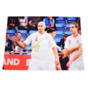 Signed Jonjo Shelvey A4 colour photograph, England
