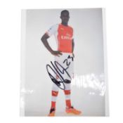 Signed Danny Welbeck A4 colour photograph, Arsenal