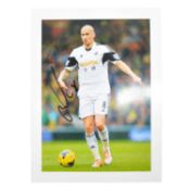 Signed Jonjo Shelvey 5x7 colour photograph, Swansea