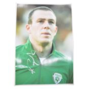 Signed Richard Dunne A4 coloured photograph, Republic for Ireland