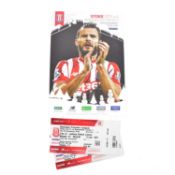 Stoke City vs Manchester United signed matchday programme