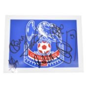 Signed Crystal Palace 5x7 colour club badge