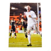 Signed Connor Wickham A4 colour photograph, England U21