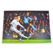 Signed Brad Guzan A4 colour photograph, Aston Villa