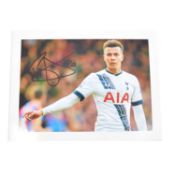 Signed Deli Alli 5x7 colour photograph, Tottenham Hotspur