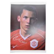 Signed Danny Drinkwater A4 colour picture, Manchester United