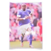 Signed Sylvan Distan A4 colour photographs, Everton