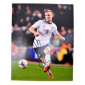 Signed Luke Shaw A4 colour photograph, England