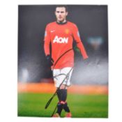 Signed Juan Mata 8x10 colour photograph, Manchester United
