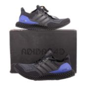 Adidas Ultra 4D, black, blue, UK10.5,