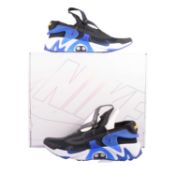 Nike Adapt Huarache, black/racer blue-amarillo, UK10.5,