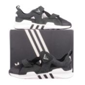 Adidas WM ADV Sandal, black/black/white, UK11,