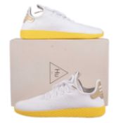 Adidas, Pharrell Williams Tennis HU, White/Yellow, UK 9