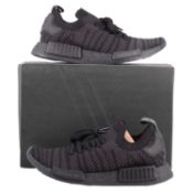 Adidas NMD_R1, Black/Black/Pink, UK 10