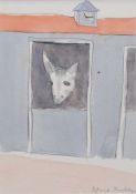 § Patrick Procktor (1936-2003) Donkey in a stable