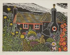 § Annie Soudain (20th/ 21st century) Five hand-coloured linoprints