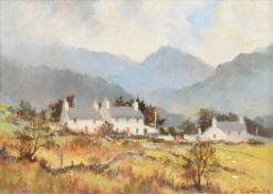 § Gerald V Gadd (20th century) Cottages nr Llanberis, Wales