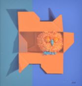 Unknown (Contemporary), Orange Owl in box
