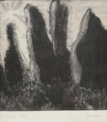 § Sue Blair (20th/ 21st century) Callanish, and Sheep, two woodblocks