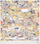 David Ryan Robinson (20th/21st century) London Zoo and a map of London, two contemporary prints