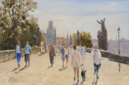 John D Booth (20th/ 21st century) Charles Bridge, Prague