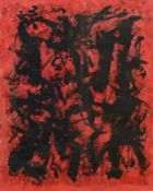 § William Gear (1915-1997) Untitled abstract (red and black)