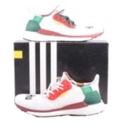 Adidas Solar Hu Glide, White/Red/Green/Yellow, UK 10.5, boxed. - Adidas Solar Hu Glide, White/Red/Gr