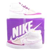 Nike, SB Zoom Blazer Mid Edge L, White/Viotech-White, UK 10.5, box damaged.
