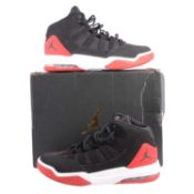 Nike Jordan Max Aura, Black/Black-Gym Red, Uk 10.5, Boxed
