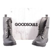 Goodsouls, Black ankle boots, UK 11, boxed.