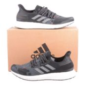 Adidas, AM4 Adidas Runners, Black/Red/White, UK 10, boxed.