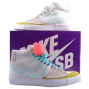 Nike SB Zoom Blazer Mid Edge, Summit white/Oracle aqua, UK 10.5