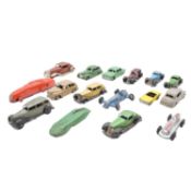 Sixteen loose die-cast model vehicles