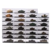 Thirty-one De-Agostini model military vehicles