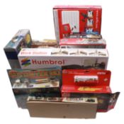 Seventeen model kit sets, including Airfix and Revell