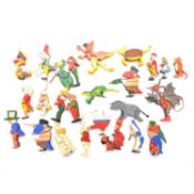 Twenty-six Alice in Wonderland articulated wooden figures, possibly Talfourd