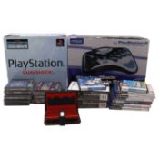 Sony Playstation 1, with games; Nintendo DS Lites, etc