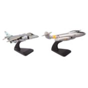 Four scale model military aircraft - RAF and Royal Navy liveries