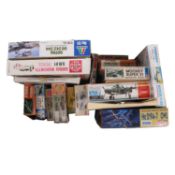 Seventeen model aircraft kits, boxed