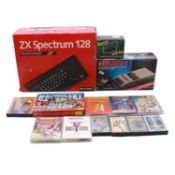 ZX Spectrum 128, boxed with cassette recorder and Joystick