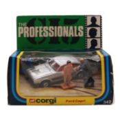 Corgi 342 'The Professionals' Ford Capri die-cast models, boxed