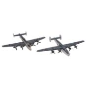 Fourteen model aircraft, kit built and die-cast, including Corgi