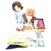 Two vintage dolls, including 'Wendy' Bisque head doll