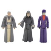 Three Palitoy/Kenner Star Wars figures Imperial Dignitary, Anakin Skywalker and The Emperor