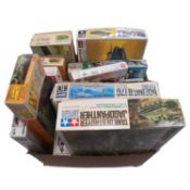 Twenty-two model kits, including Airfix, Lindberg and Tamiya